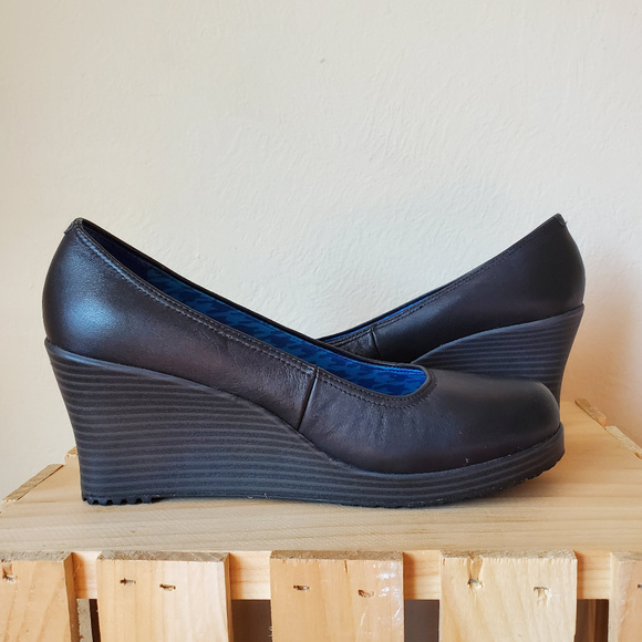 Crocs Wedge Black Size 6.5 - Picture 5 of 5